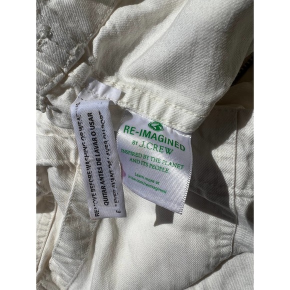 White J. Crew High Waist Cargo Style Capris - Picture 4 of 8